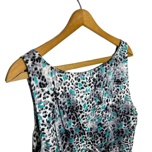 ST. JOHN Silk Leopard Cheetah Animal Print Sleeveless Camisole Tank Top - Picture 6 of 10